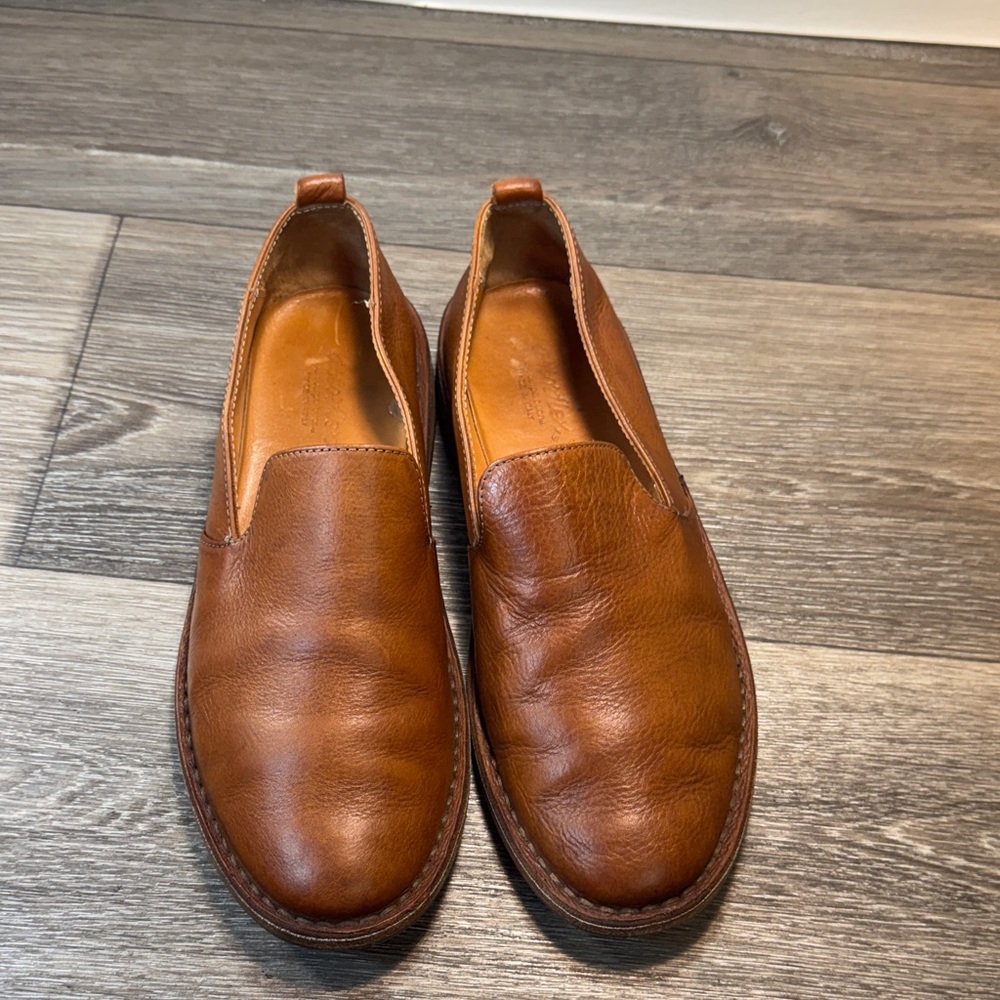Astorflex Tan Leather Men's Loafers size 44 made in Italy (j146)